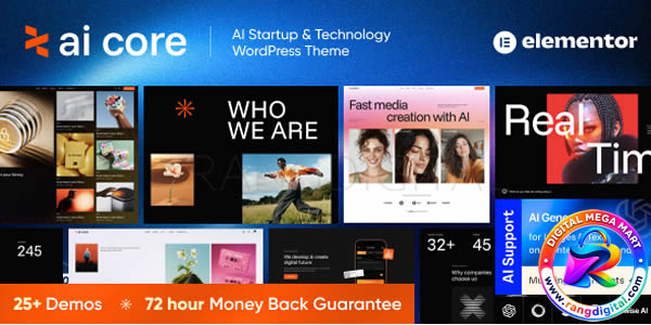 AI Core – AI Startup & Technology WordPress Theme Free Download v1.0
