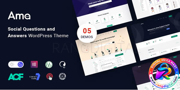AMA Theme – bbPress Forum WordPress Theme with Social Questions and Answers Free Download