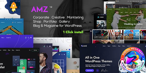 AMZ – All in One Creative WordPress Theme Free Download