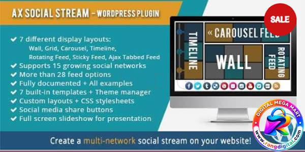 AX Social Stream Premium Free Download v3.12.3