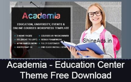 Academia WordPress Theme Free Download v3.8