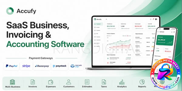 Accufy – SaaS Business, Invoicing & Accounting Software Free Download v2.8