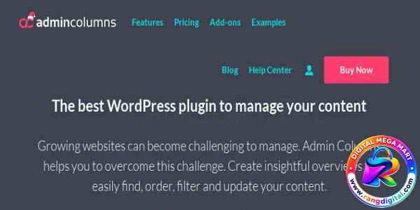 Admin Columns Pro BuddyPress Columns Addons Free Download v1.7
