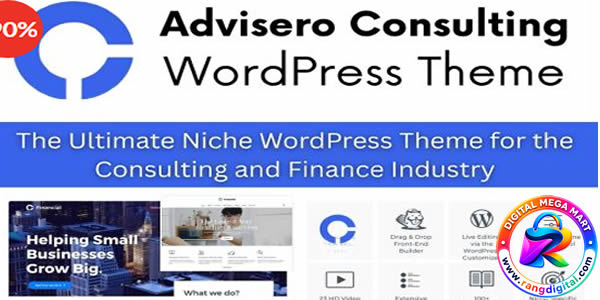 Advisero Theme – Consulting WordPress Theme Free Download