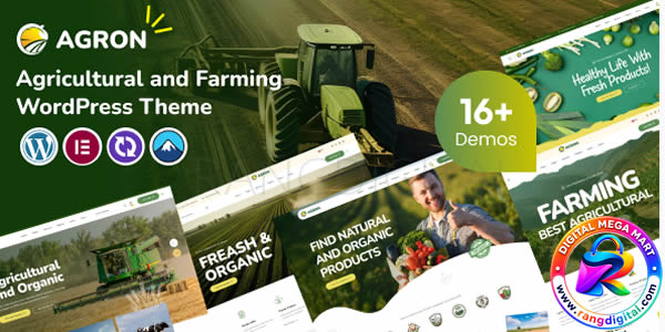 Agron – Agriculture & Organic Farm WordPress Theme Free Download