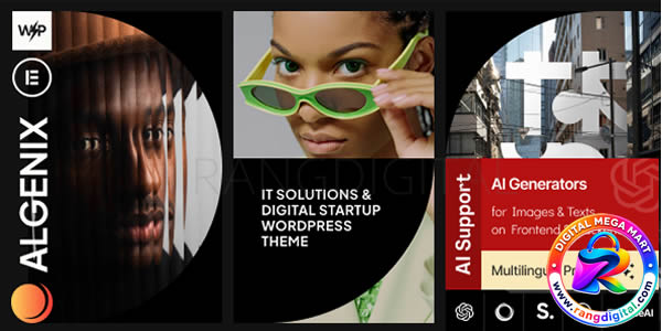 Algenix – IT Solutions & Digital Agency WordPress Theme Free