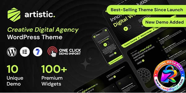 Artistic – Digital Marketing Agency WordPress Theme Free Download