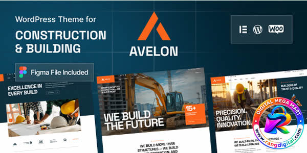 Avelon – Construction & Building WordPress Theme Free Download