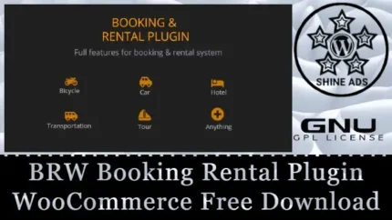 BRW Booking Rental Plugin WooCommerce Free Download v2.0.0