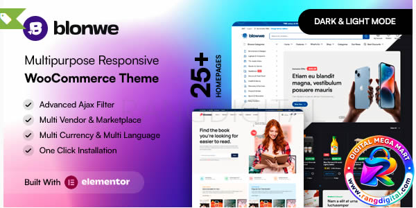 Blonwe WooCommerce Theme Free Download v1.3.5
