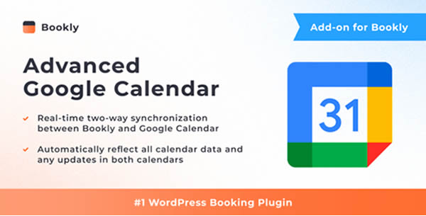 Bookly Advanced Google Calendar Addon Free Download v3.1