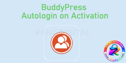 BuddyPress Auto Activate Auto Login Free Download