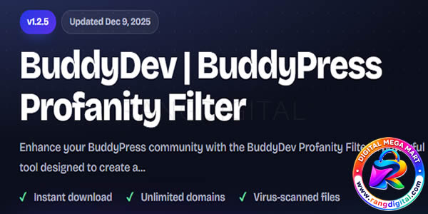 BuddyPress Profanity Filter Free Download v1.2.5