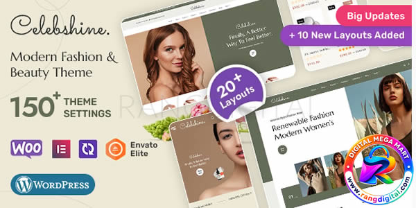 Celebshine – Multi-purpose WooCommerce Theme for Fashion & Beauty Free Download 1.1.6