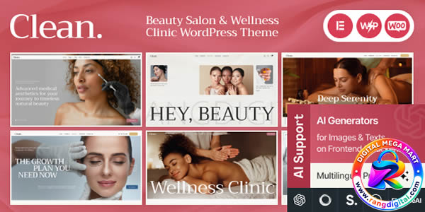 Clean – Beauty Salon & Wellness Clinic WordPress