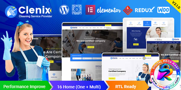 Clenix WordPress Theme Free Download v3.1.3