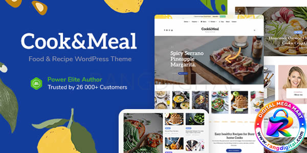 Cook&Meal Theme – Food Blog & Recipe WordPress Theme Free Download v1.2.4