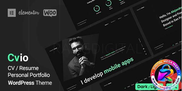 Cvio CV Resume Theme Free Download v3.4.1