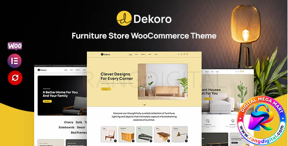 Dekoro – Furniture Store WooCommerce Theme Free Download v1.1.6