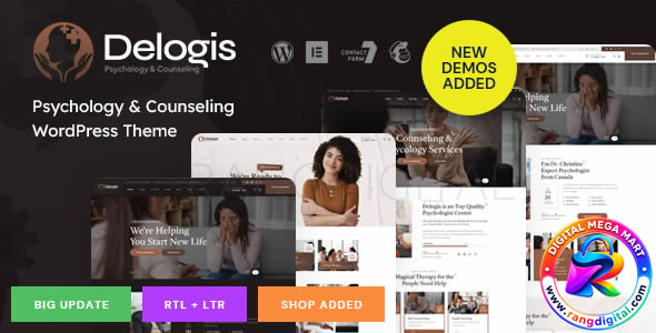 Delogis – Psychology & Counseling WordPress Theme Free Download v1.0.0