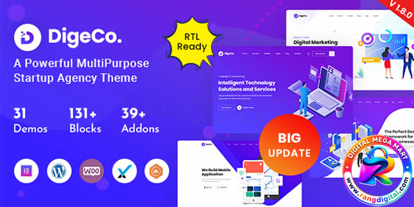 Digeco Theme Free Download v2.2.1