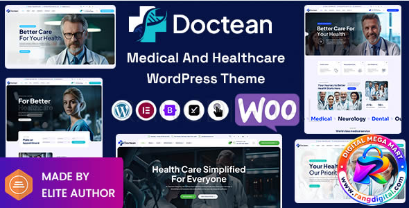 Doctean – Medical And Healthcare WordPress Theme Free Download v2.9.0