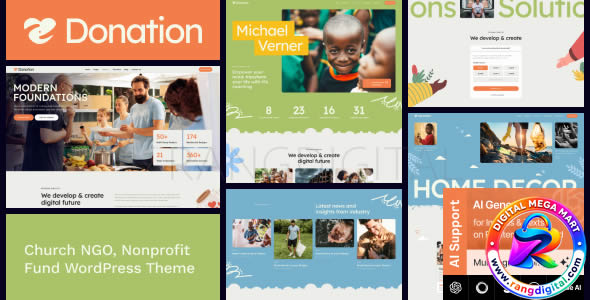 Donation – Church, NGOs & Nonprofit Fund WordPress Theme Free Download 1.4.0
