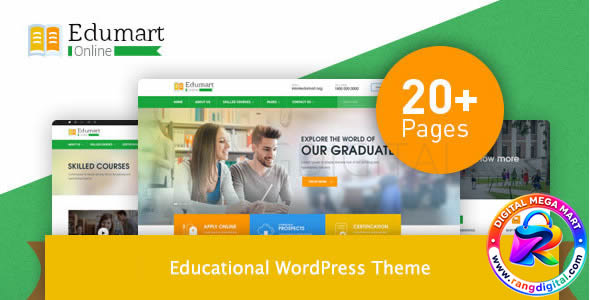 Edumart Theme – Education WordPress Theme Free Download v5.8.5