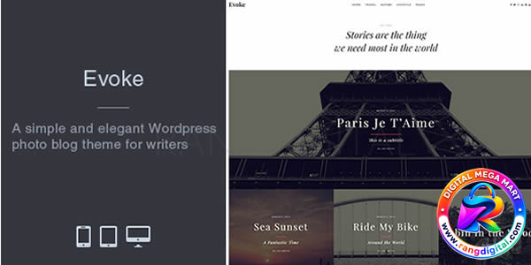 Evoke - Photo Travel WordPress Theme