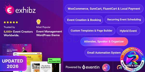 Exhibz Theme Free Download v3.0.9