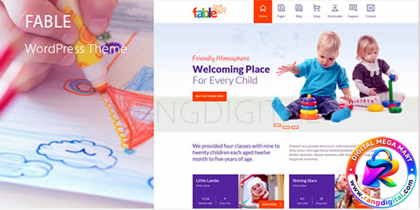 Fable Theme – Children Kindergarten WordPress Theme Free Download v4.4