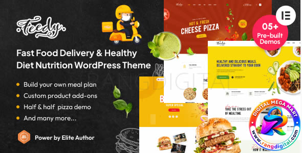 Feedy – Healthy Fast Food Delivery & Diet Nutrition WordPress Theme Free Download v2.0.9