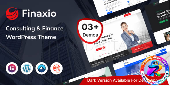 Finaxio – Consulting & Finance WordPress Theme Free Download v2.0.1