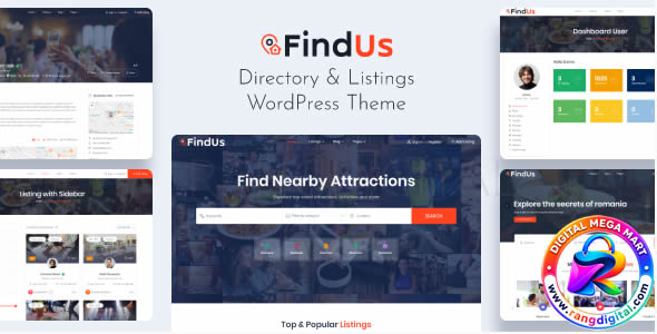 Findus Theme – Directory Listing WordPress Theme