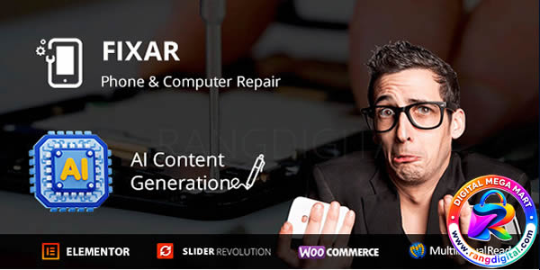 Fixar – Phones & Computer Repair WordPress Theme Free Download v2.0.0