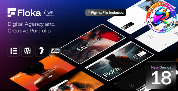 Floka – Digital Agency & Portfolio WordPress Theme Free Download v1.0.2