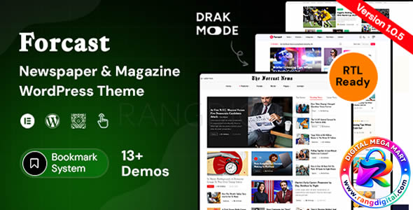 Forcast – Newspaper & Magazine Theme Free Download v1.0.5 Forcast – Newspaper & Magazine Theme Free Download v1.0.5