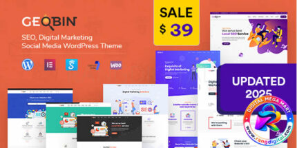 GeoBin Theme SEO, Startup & SaaS WordPress Websites Free Download v2.8