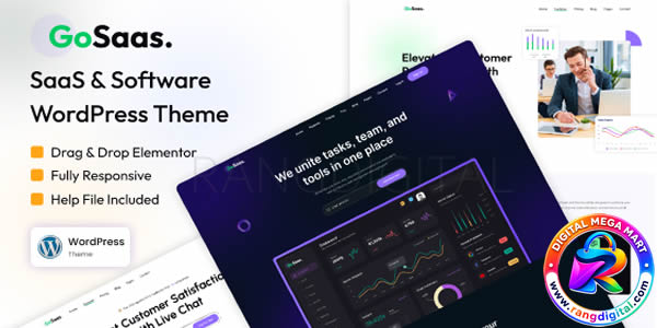 Gosaas – SaaS & Software WordPress Theme Free