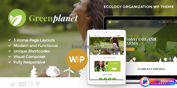 Green Planet Theme – Environmental Non-Profit Organization WordPress Theme Free Download v1.3.1
