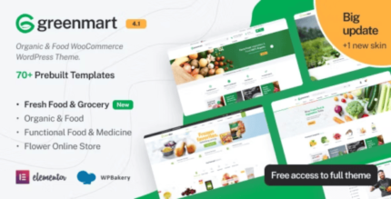 GreenMart Theme Free Download v4.3.1
