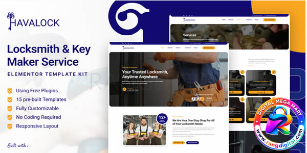 HavaLock – Locksmith & Key Maker Service Elementor