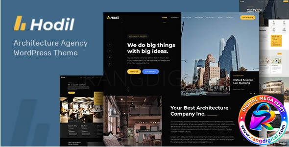 Hodil Theme – Architecture Agency WordPress Theme Free Download v4.0.0