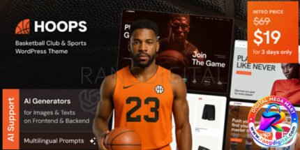 Hoops – Modern & Sporty Design WordPress Theme Free Download 1.5.0