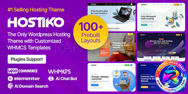 Hostiko Theme – WordPress WHMCS Hosting Theme Free Download v94.5.4
