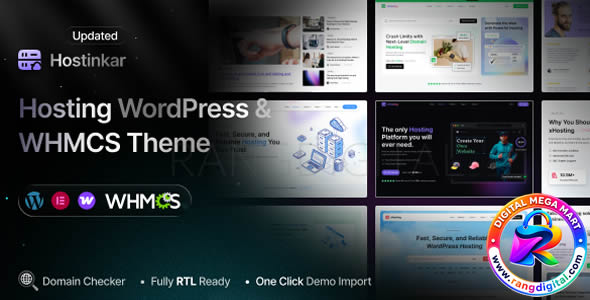 Hostinkar – Hosting WordPress & WHMCS Theme Free Download v1.0.3