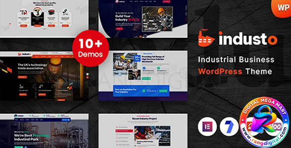 Industo – Factory & Industry WordPress Theme Free Download v1.0.8