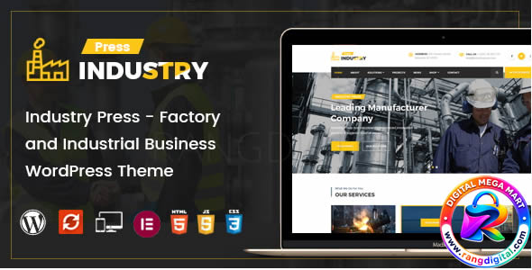 Industry Press – Factory and Industrial Business WordPress Theme Free Download v3.2