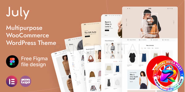 July – eCommerce WordPress Theme Free Download