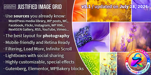 Justified Image Grid Plugin Free Download v5.0.0